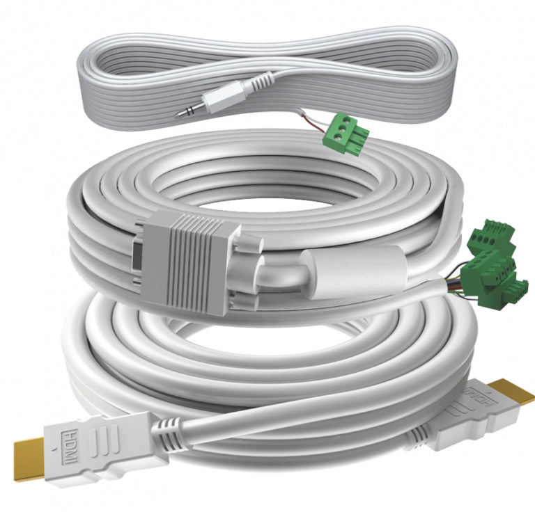 Vision VGA Verlängerungskabel – 10 m – Weiss