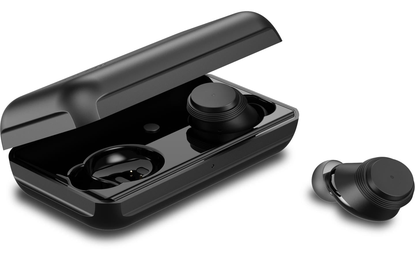 Doro HearingBuds – True Wireless In-Ear Kopfhörer – Bluetooth, mit Ladebox – Schwarz – bis 36 h