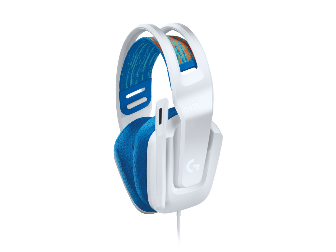 Logitech G G335 Gaming-Headset – Over-Ear, Stereo, Kabelgebunden, 3,5 mm Klinke, Weiss