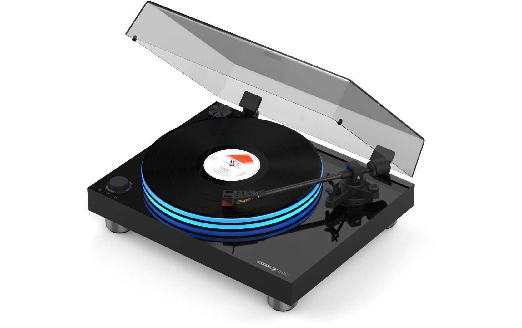 Reloop Turn7 – Plattenspieler – Riemenantrieb, Phono-Preamp, J-Tonarm, Tonabnehmer dabei – Schwarz