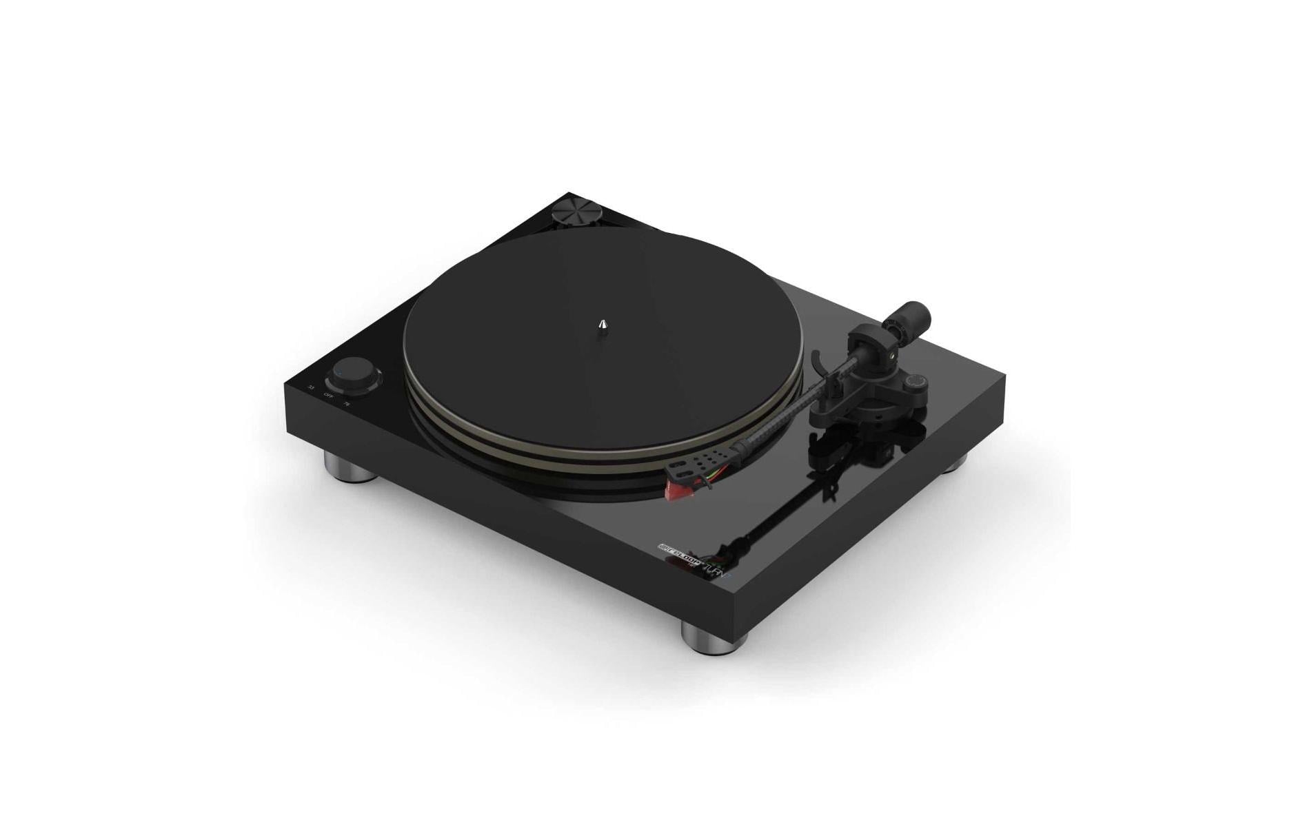 Reloop Turn7 – Plattenspieler – Riemenantrieb, Phono-Preamp, J-Tonarm, Tonabnehmer dabei – Schwarz