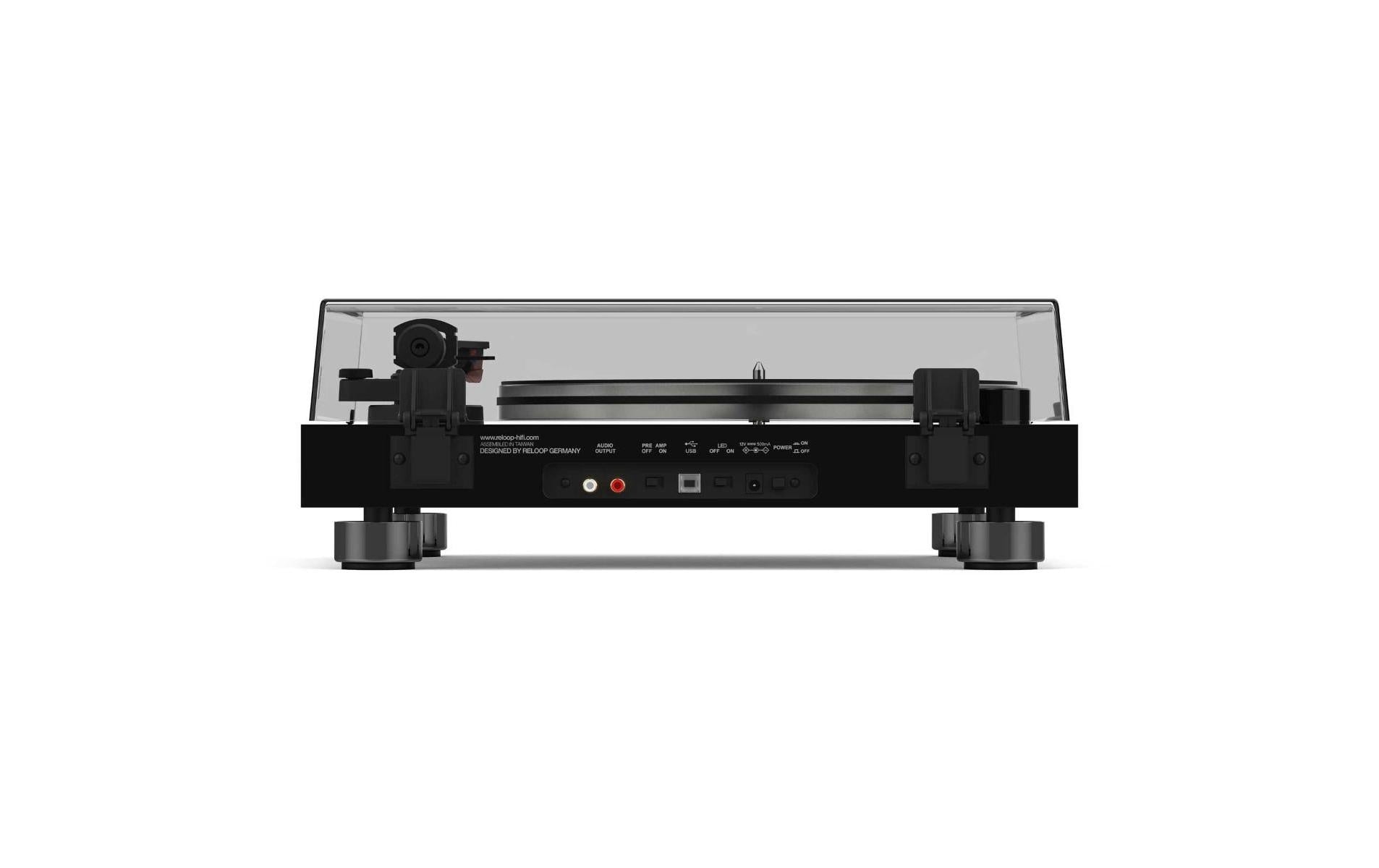 Reloop Turn7 – Plattenspieler – Riemenantrieb, Phono-Preamp, J-Tonarm, Tonabnehmer dabei – Schwarz