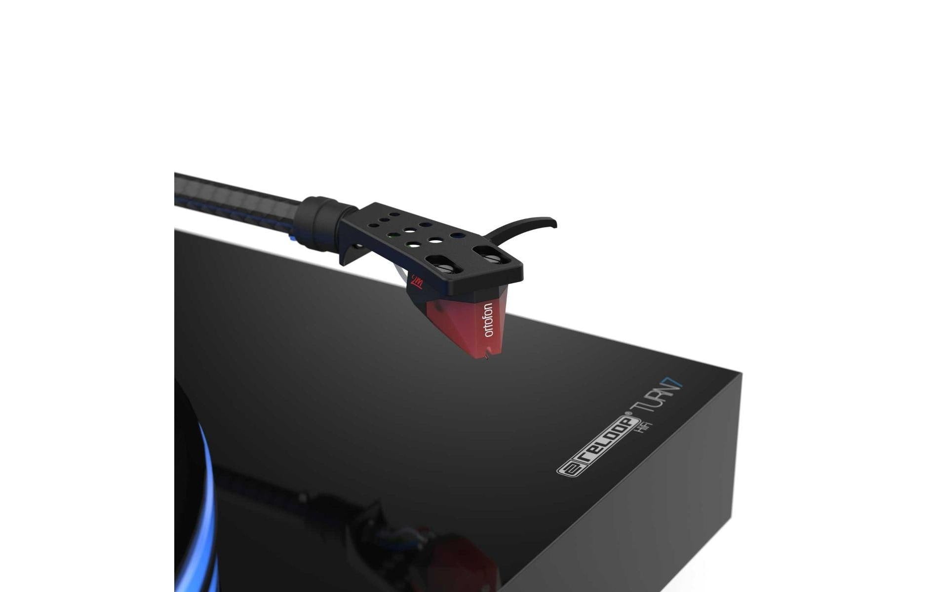 Reloop Turn7 – Plattenspieler – Riemenantrieb, Phono-Preamp, J-Tonarm, Tonabnehmer dabei – Schwarz