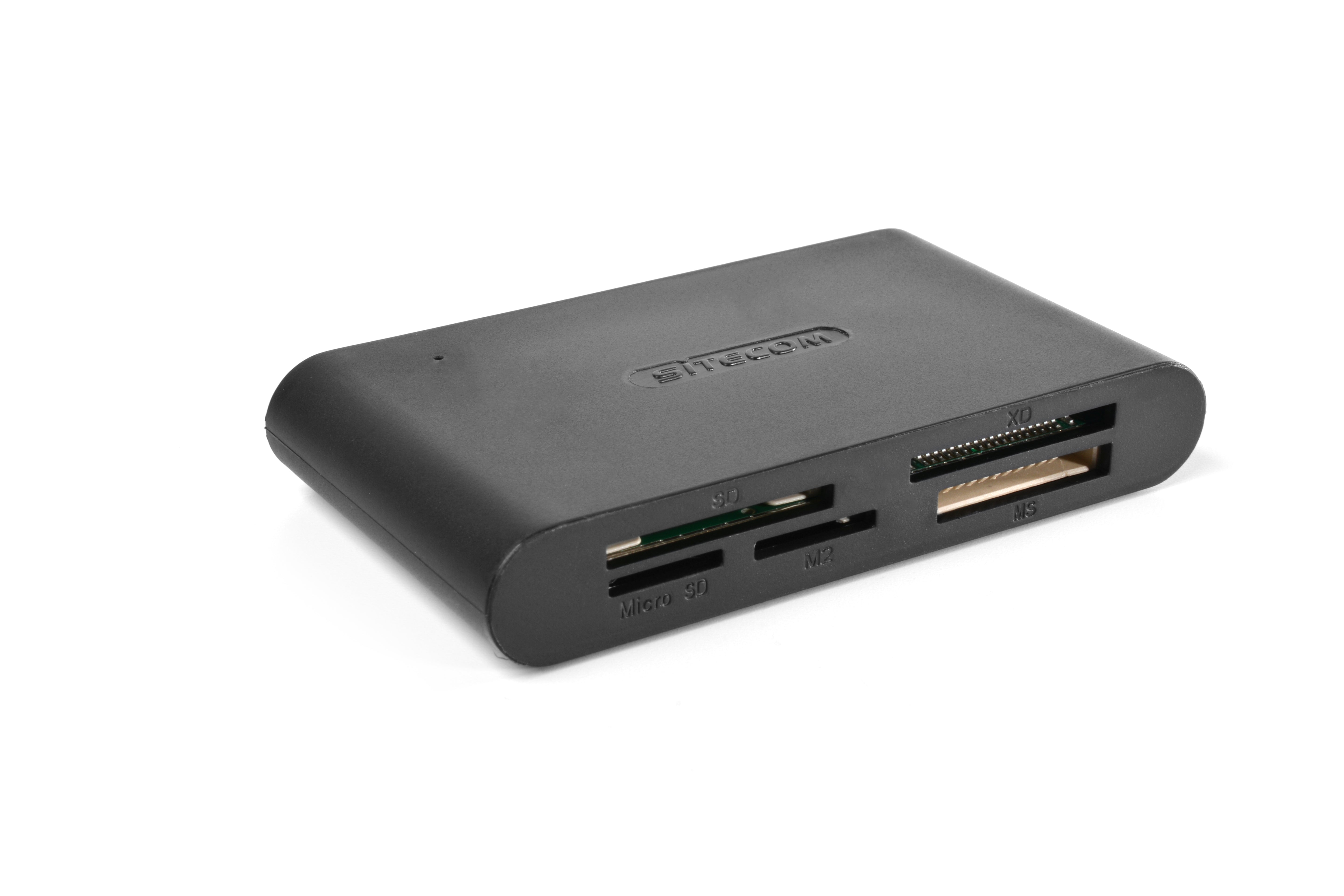 Sitecom MD-061 Kartenleser – für SD/microSD/CF/xD/Memory Stick, USB 3.2 Gen 1 (5 Gbit/s), 1 m – Schwarz
