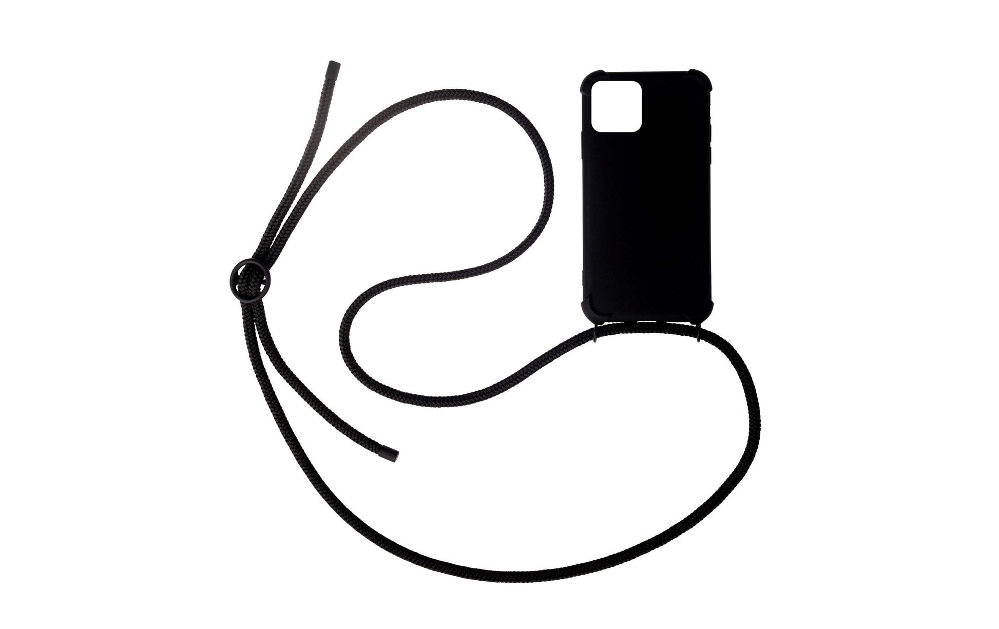 Urbany's Necklace Case Backcover – für Apple iPhone 15 Pro Max, Polypropylen Multifilem, Schwarz, mit Halsband