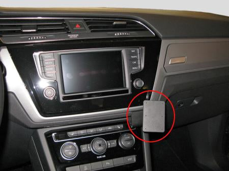 Brodit Auto-Halterung, Passive Halterung – für Volkswagen Touran 16 (Europa) – Schwarz, ABS