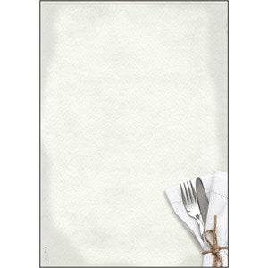 Sigel Designpapier Menü Speisen – A4, 90 g/m², 50 Blatt