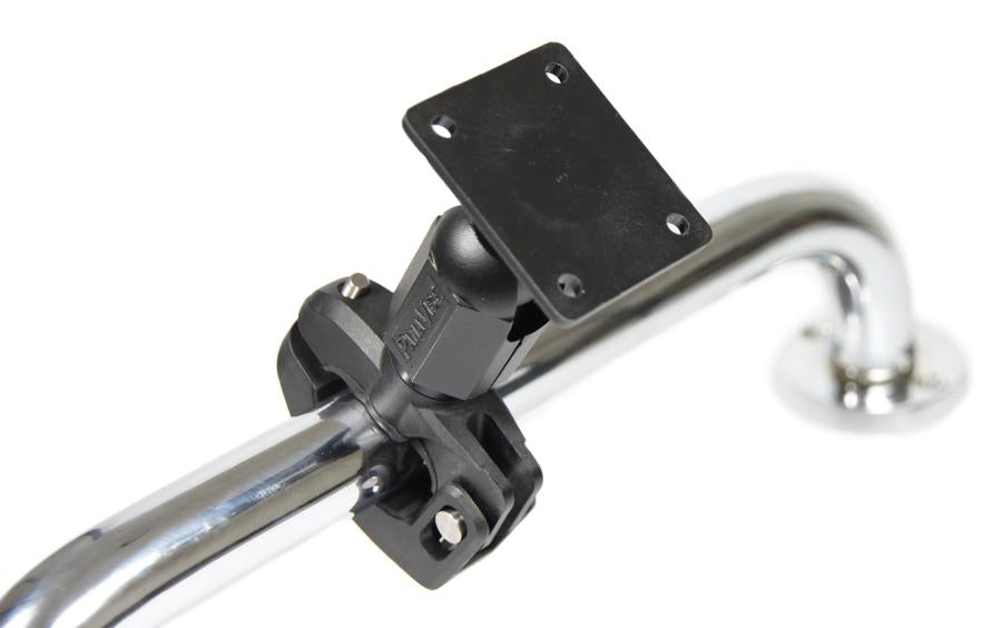 Brodit 215792 – Fahrrad-/Motorrad-Halterung – Klemmhalterung (Lenker), Befestigungsloch 22×31 mm – Schwarz
