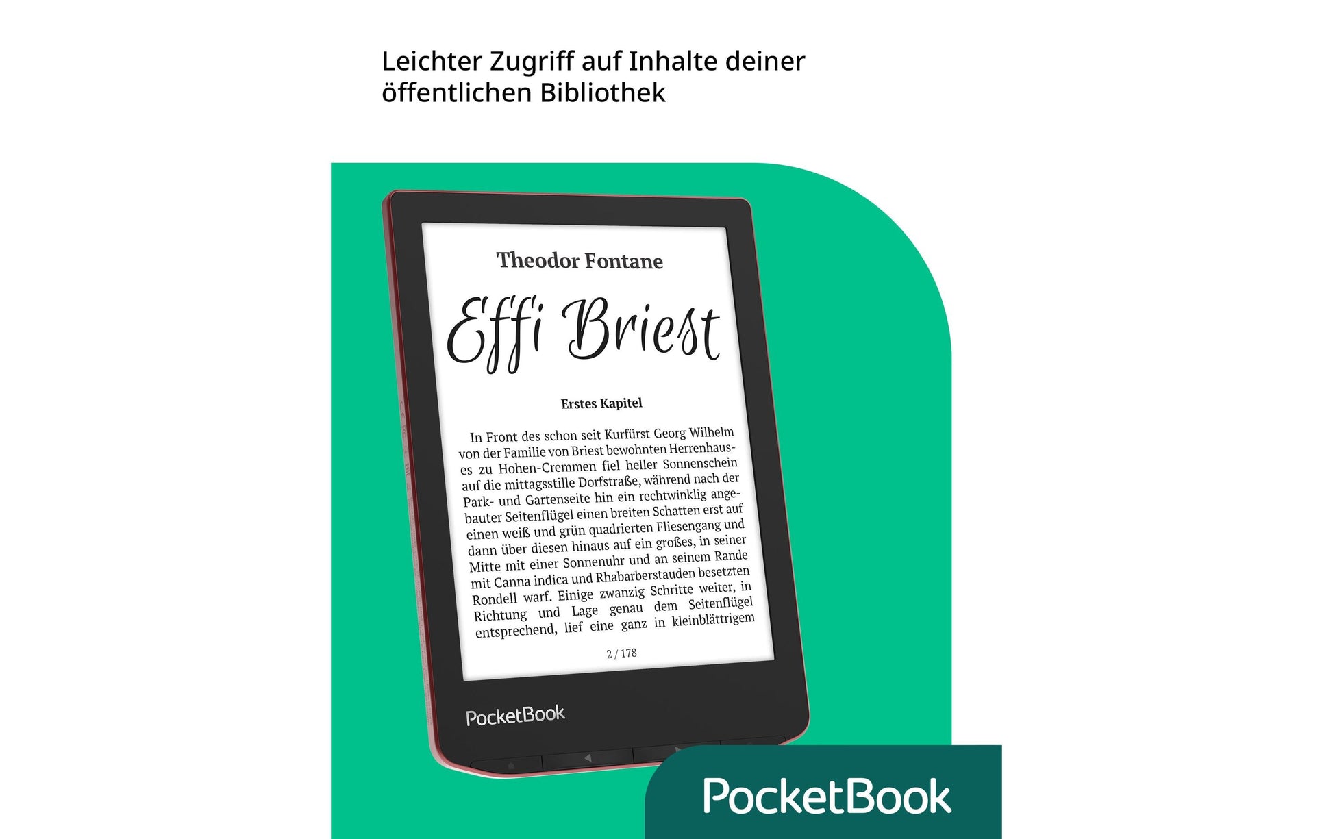 PocketBook Verse Pro – 6" E-Ink Carta, 16 GB, Rot