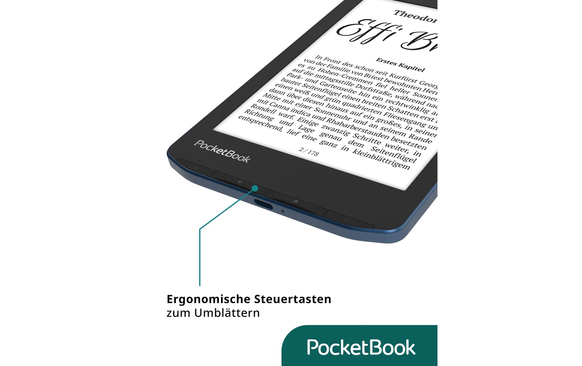 PocketBook Verse Pro – 6" E-Ink Carta, 16 GB, Rot
