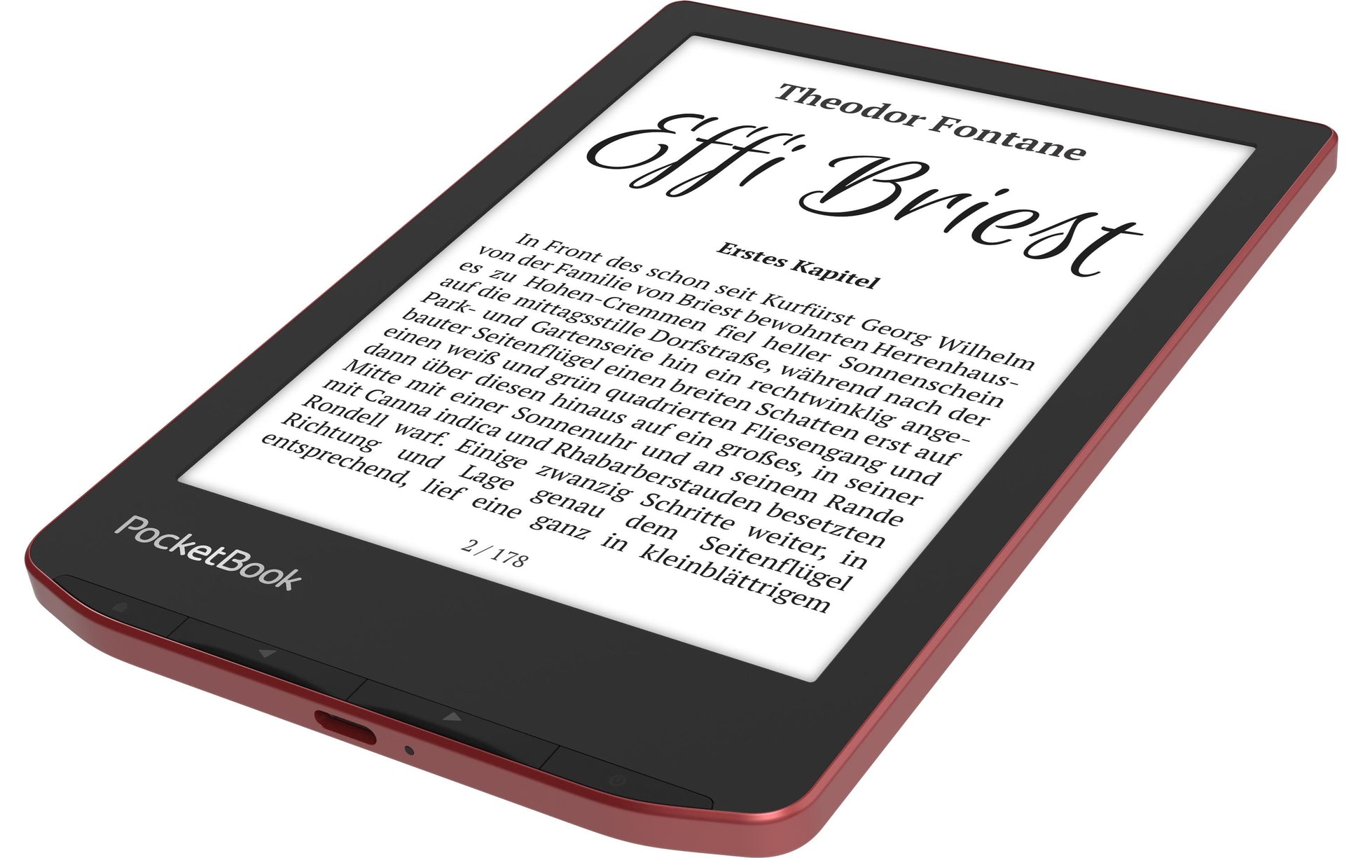 PocketBook Verse Pro – 6" E-Ink Carta, 16 GB, Rot