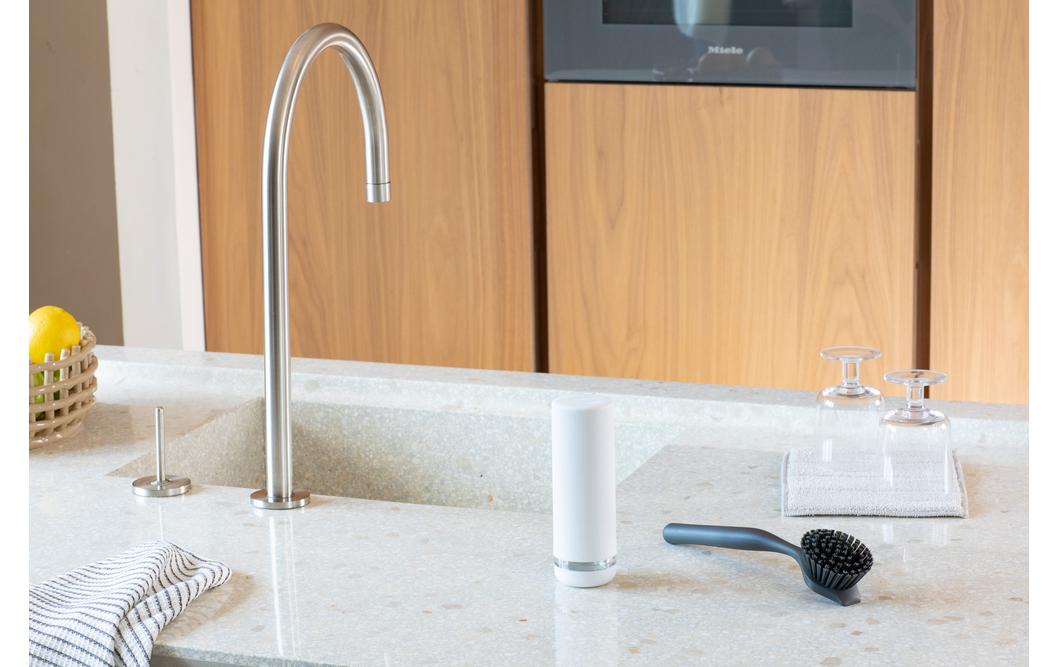 Brabantia Seifenspender – Silikon, Weiss, 200 ml