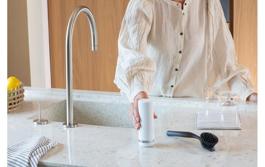 Brabantia Seifenspender – Silikon, Weiss, 200 ml