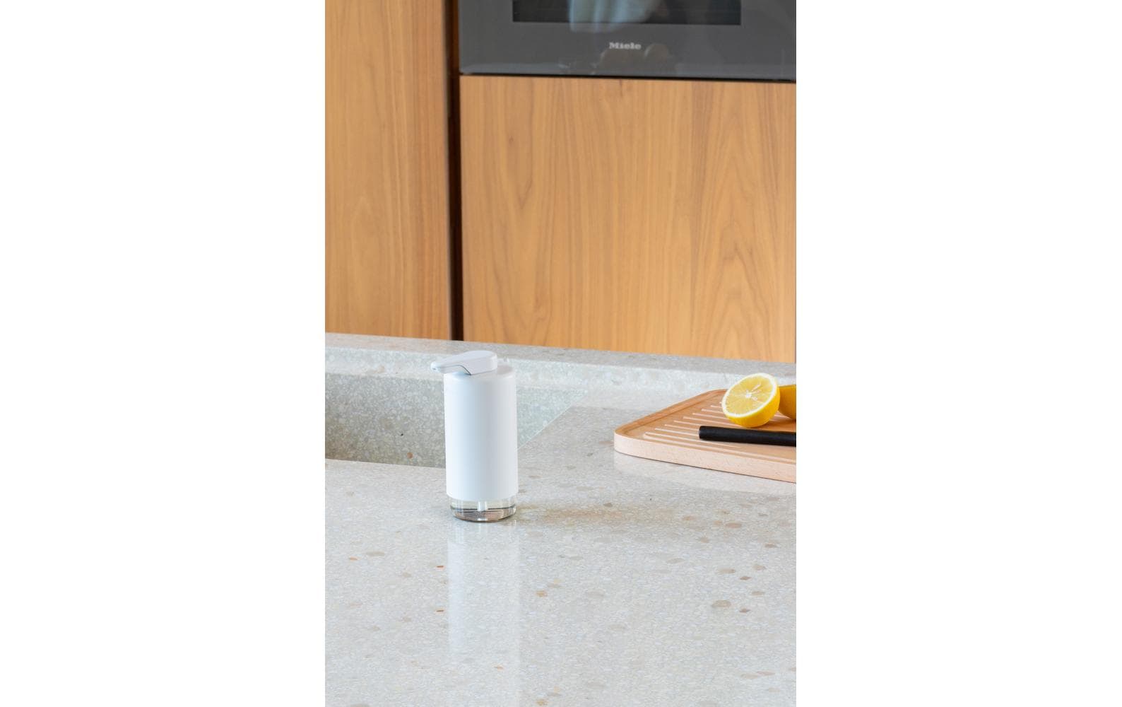 Brabantia Sink Style Seifenspender – Metall, Weiss, 200 ml