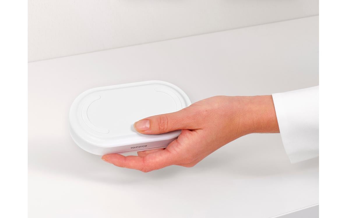 Brabantia Sink Style Seifenspender – Tisch, Metall, Weiss, 200 ml, 2er-Set