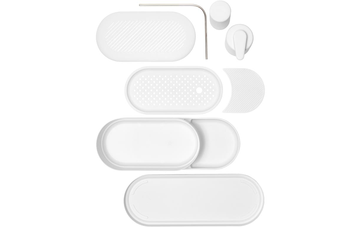 Brabantia Utensilienhalter (wandmontiert) 35,2 × 13 × 16 cm, Kunststoff, weiss