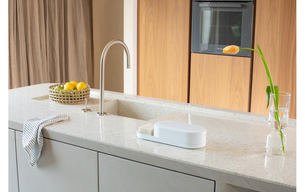 Brabantia Utensilienhalter (wandmontiert) 35,2 × 13 × 15 cm, Kunststoff/Silikon, weiss