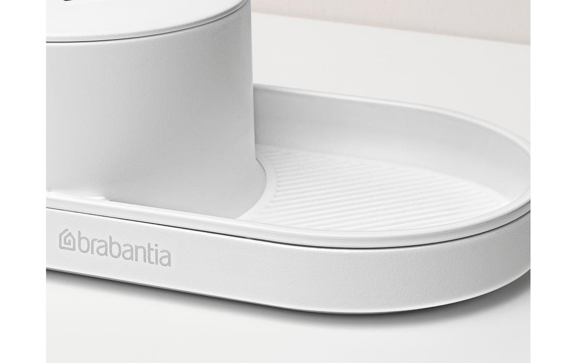 Brabantia Utensilienhalter (wandmontiert) 35,2 × 13 × 15 cm, Kunststoff/Silikon, weiss