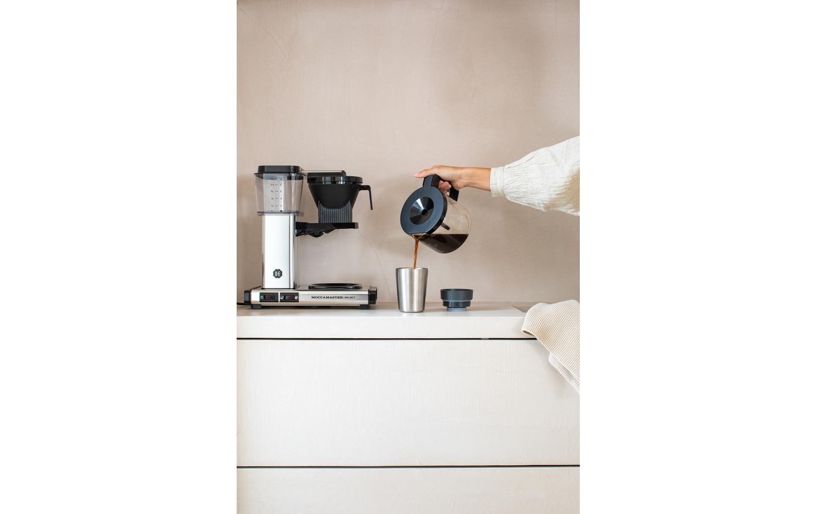 Brabantia Make & Take Thermobecher 200 ml – Doppelwandig 3 h heiss/6 h kalt, Edelstahl, Schraubdeckel