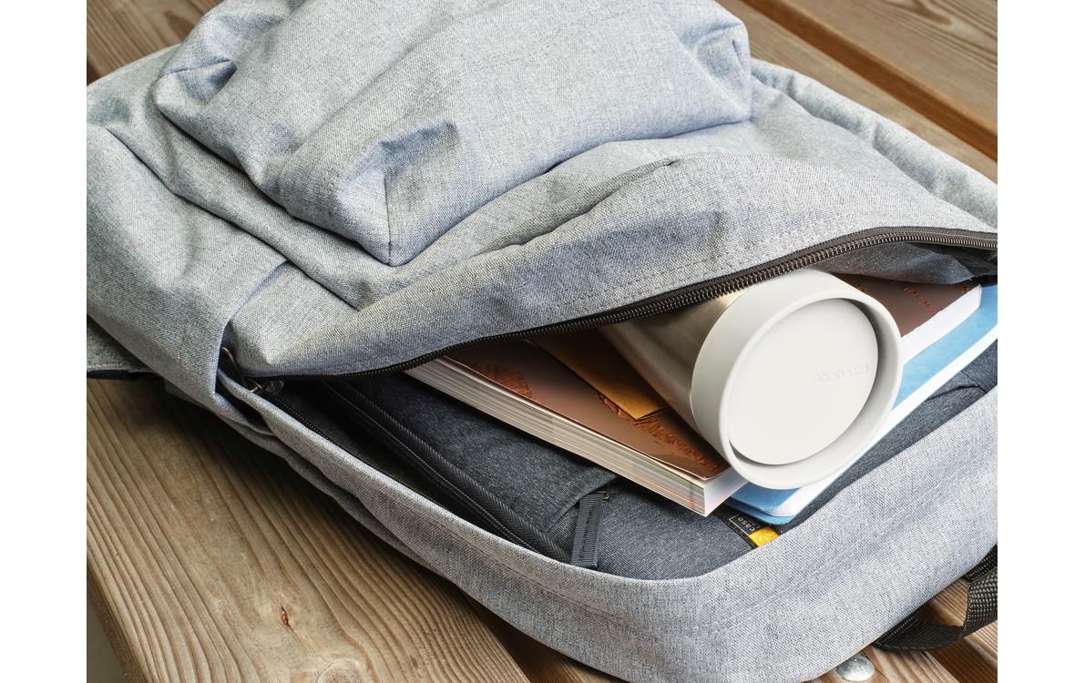 Brabantia Make & Take Thermobecher 360 ml – Doppelwandig 6-8 h heiss, Schraubdeckel, Edelstahl