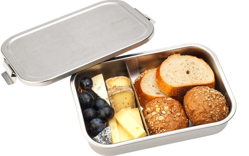 Brabantia Lunchbox 2 l, 26 × 16,7 × 6,3 cm, Edelstahl, silber