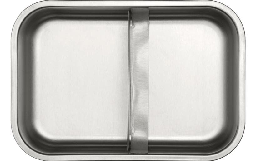 Brabantia Lunchbox 2 l, 26 × 16,7 × 6,3 cm, Edelstahl, silber