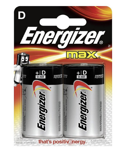 Energizer D Batterien – Alkaline, 1,5 V – 2 Stk.