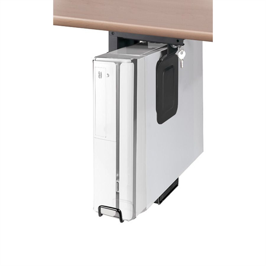 ROLINE CPU-Halterung (Untertisch) – bis 10 kg, schwarz, Metall