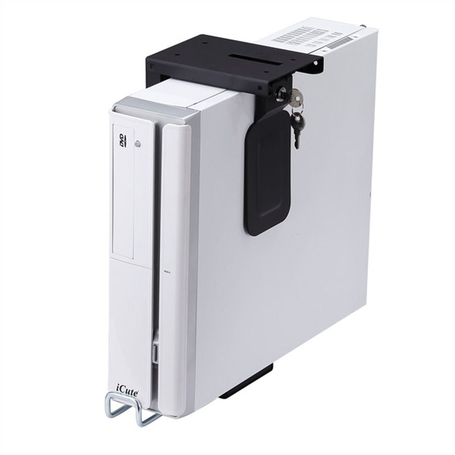 ROLINE CPU-Halterung (Untertisch) – bis 10 kg, schwarz, Metall