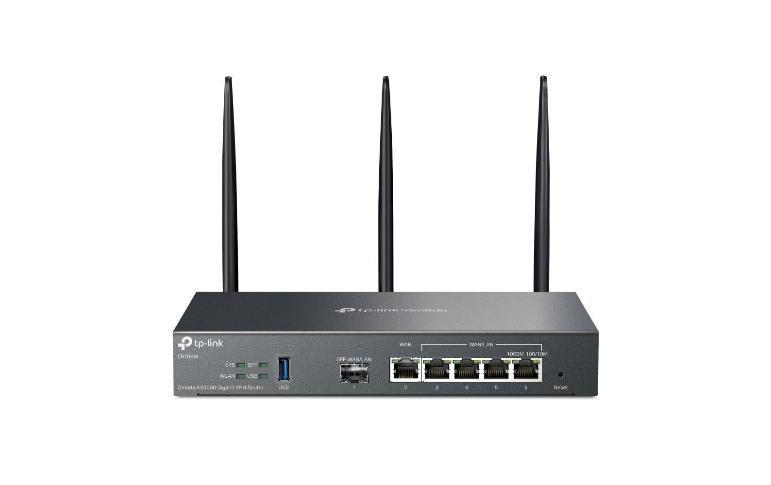 TP-Link Omada ER706W – WLAN-Router – Wi-Fi 6 Dual-Band (2,4/5 GHz), 3,0 Gbit/s