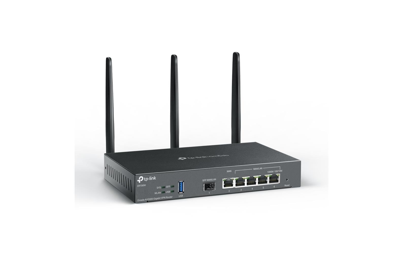 TP-Link Omada ER706W – WLAN-Router – Wi-Fi 6 Dual-Band (2,4/5 GHz), 3,0 Gbit/s