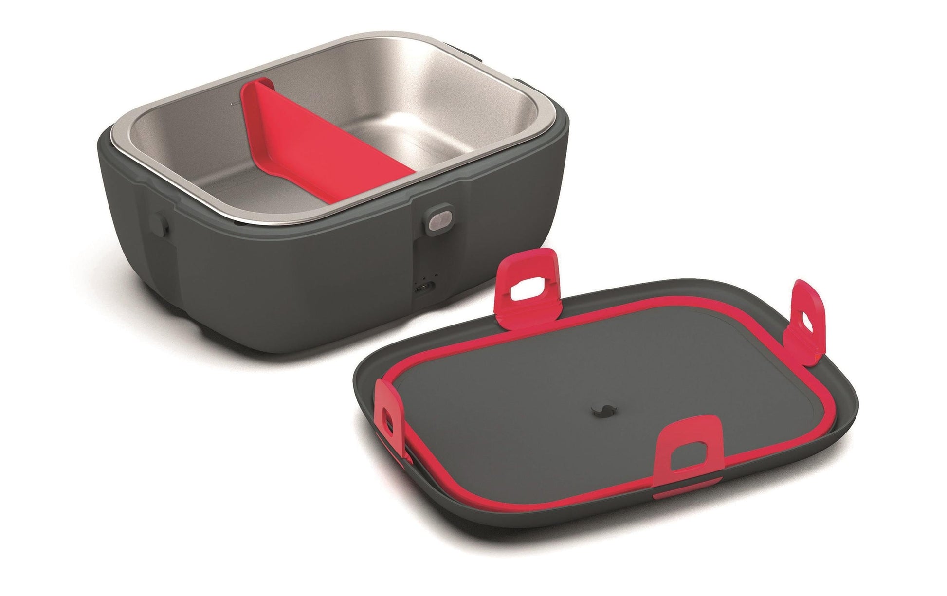 KOENIG Lunchbox 925 ml, 22 × 17,5 × 11,7 cm, Edelstahl, grau
