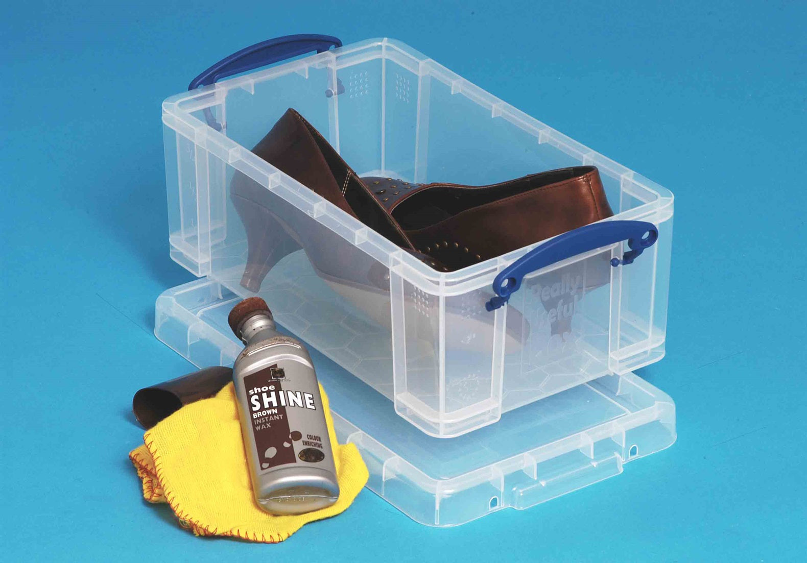 Really Useful Boxes Aufbewahrungsbox 5 l (mit Deckel) – Polypropylen – transparent – 340 × 200 × 125 mm