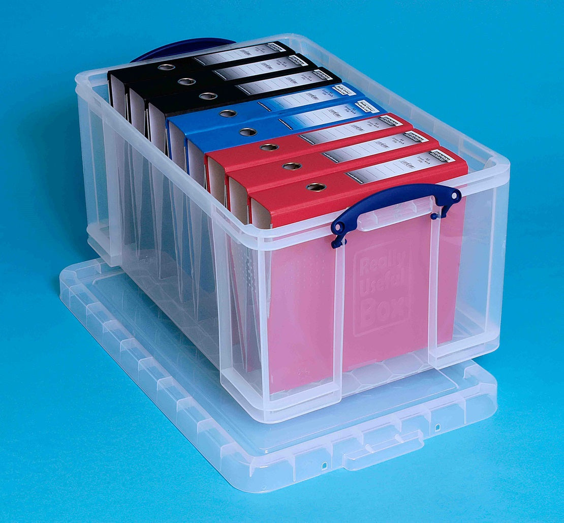 Really Useful Boxes Ordnungsbox – Kunststoff, transparent, 44 × 31 × 71 cm