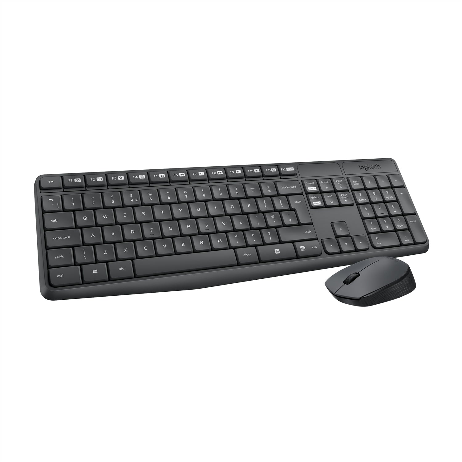 Logitech MK235 – Tastatur, kabellos (2,4 GHz), DE-Layout (DE) – für Windows, ChromeOS