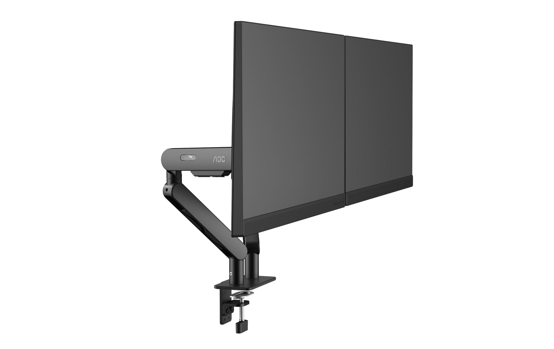 AOC AM420B – Monitorarm, Dual, bis 34", VESA 75 × 75 mm, 9 kg, neigbar, schwarz
