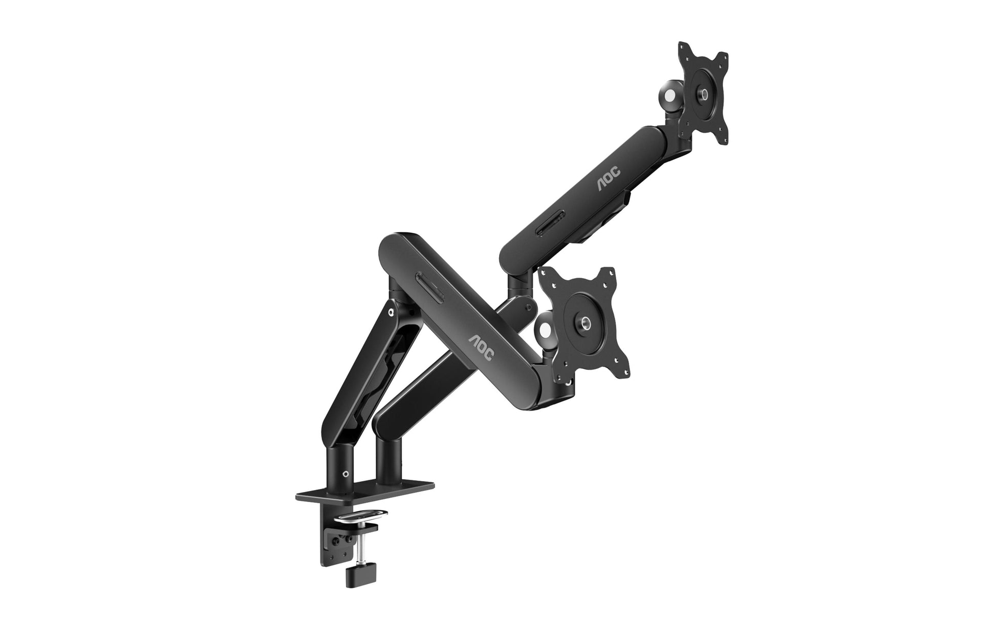 AOC AM420B – Monitorarm, Dual, bis 34", VESA 75 × 75 mm, 9 kg, neigbar, schwarz