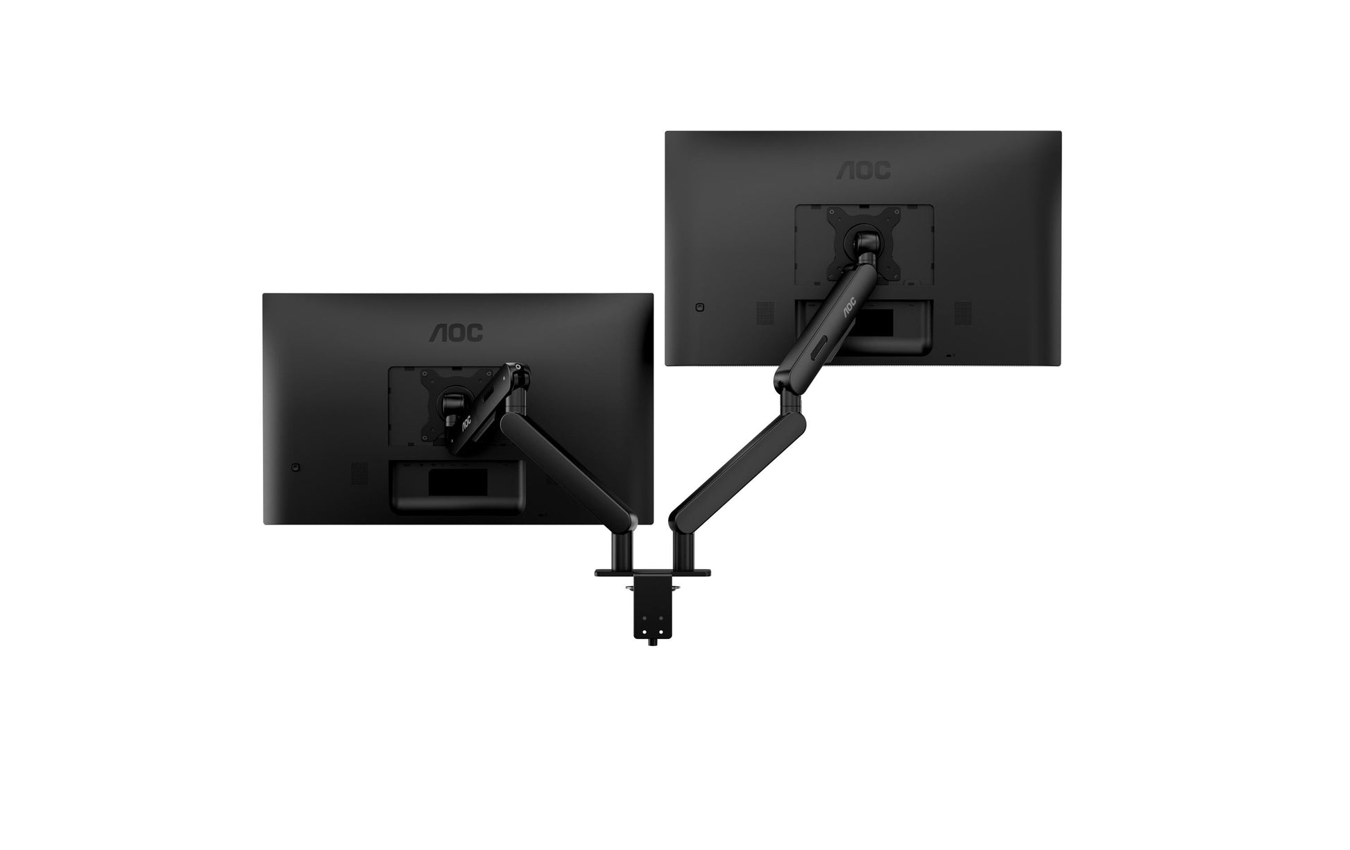 AOC AM420B – Monitorarm, Dual, bis 34", VESA 75 × 75 mm, 9 kg, neigbar, schwarz