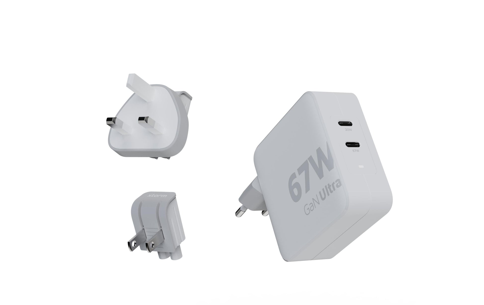 Xtorm Netzteil – 67 W, 2× USB-C, PD, GaN – für USB-C-Geräte
