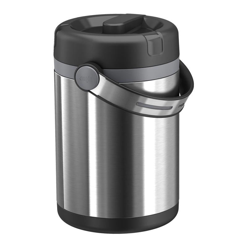 EMSA Mobility – Vorratsdose 1,2 l, Ø 15 × 17,3 cm, Kunststoff, doppelwandig, Silber