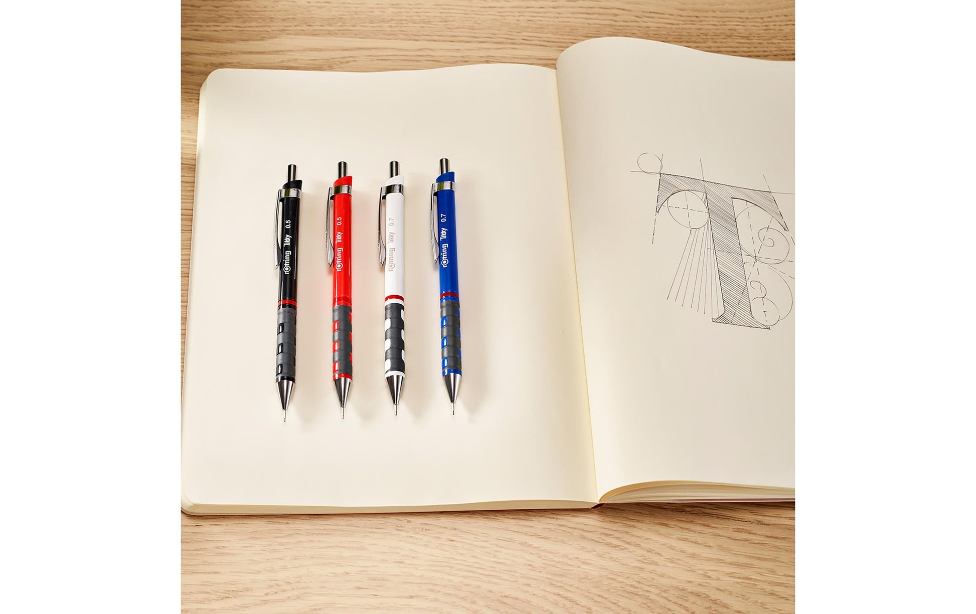 Rotring Tikky Druckbleistift – 0,5 mm, weiss