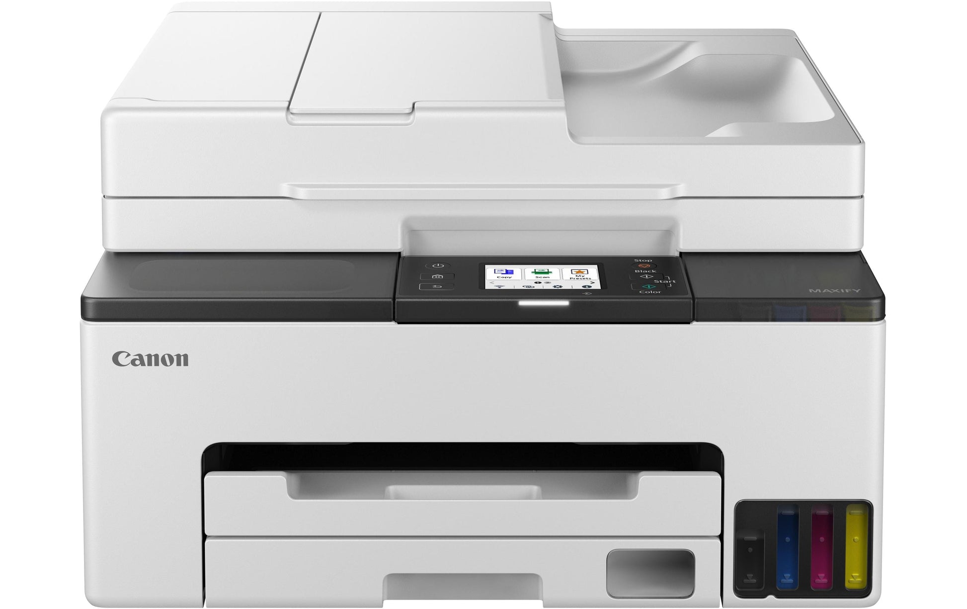 Canon MAXIFY GX2050 – Farbiges Tintenstrahl-MFP A4, 4-in-1 – USB – Duplex, ADF – 15 ppm S/W, 10 ppm Farbe