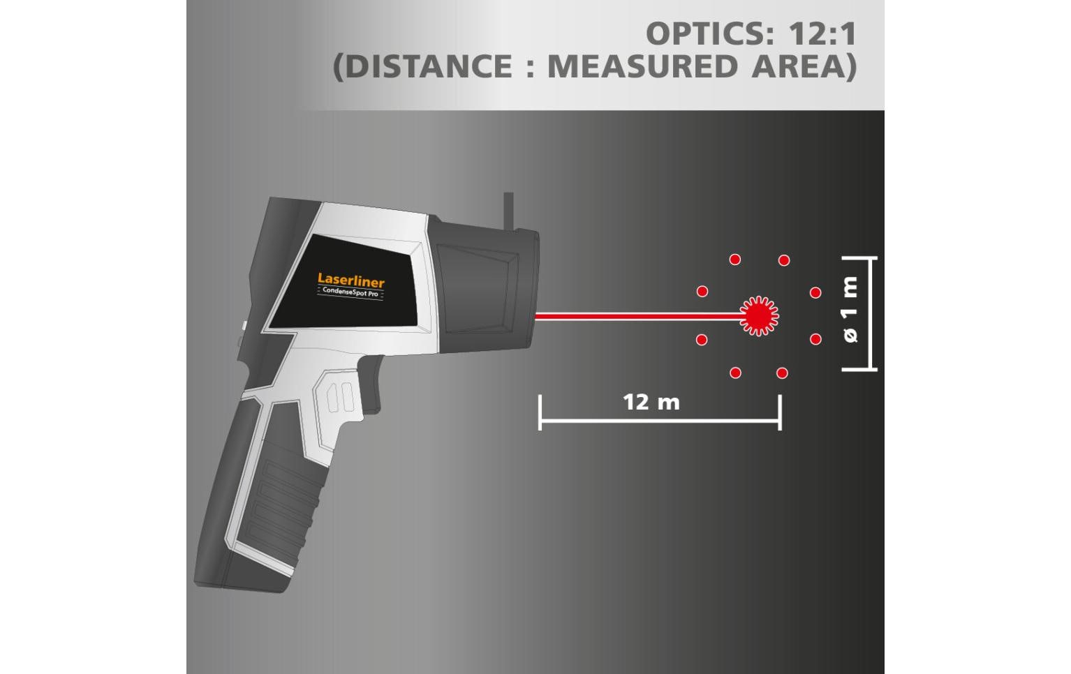 Laserliner CondeseSpot Pro Thermo-Hygrometer (Handgerät) – -40–600 °C, 20–80 %