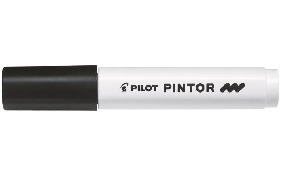 Pilot Pigment-Marker Pintor – Rundspitze 1,5-2,2 mm – Schwarz – Lichtbeständig