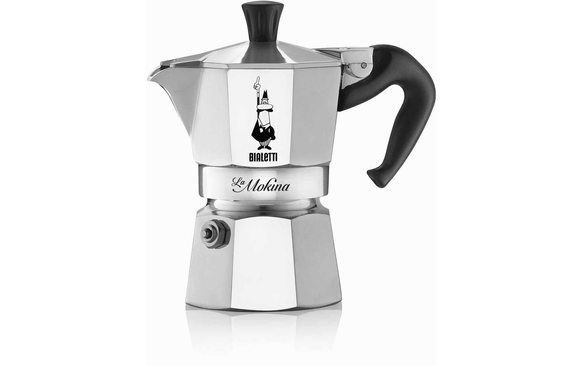 Bialetti Mokka-Kanne La Mokina – 0,4 l, Aluminium – silber