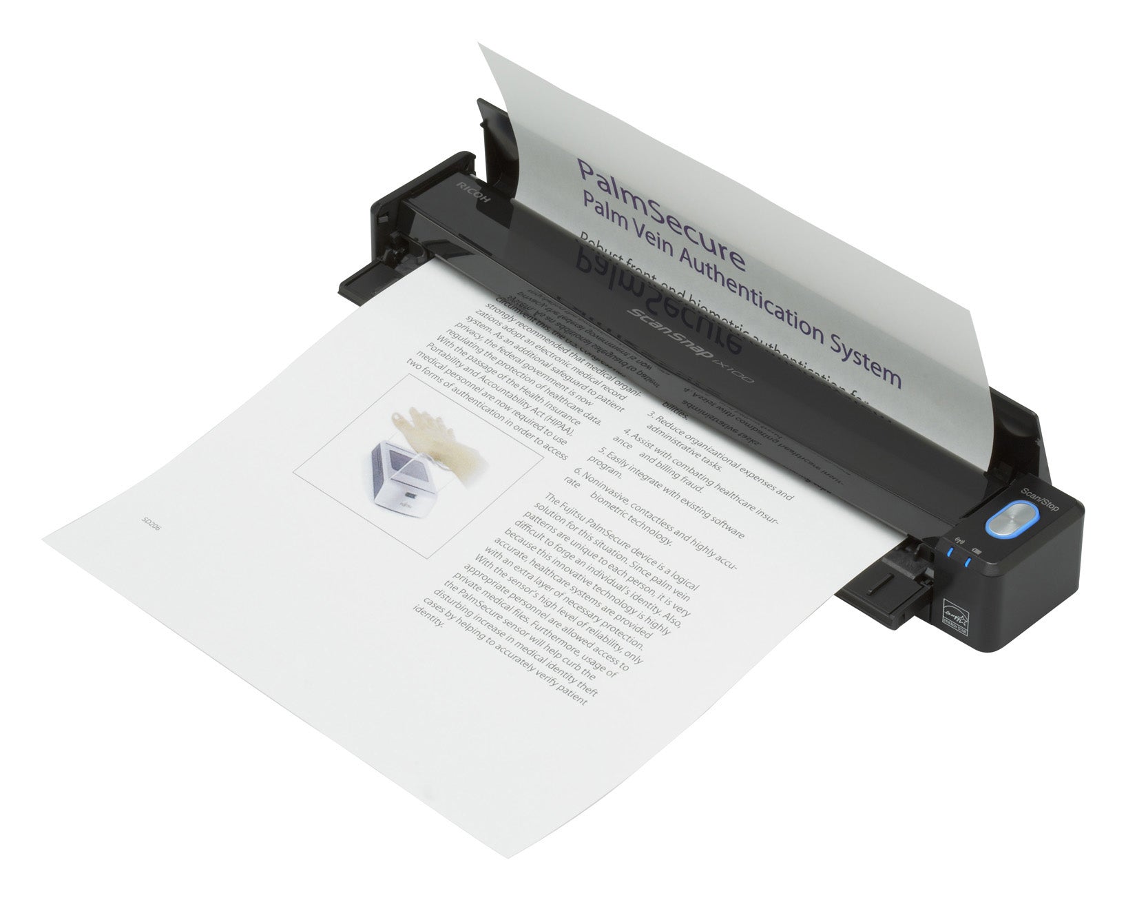 Ricoh Fujitsu SCANSNAP IX100 – Dokumentenscanner, A4
