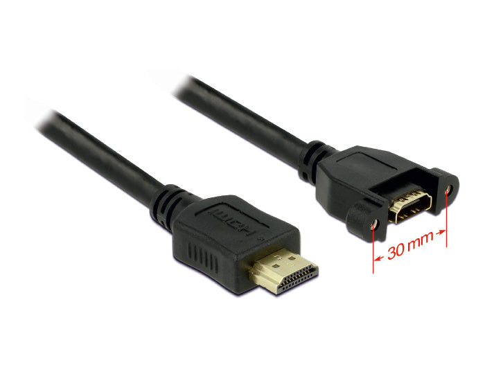DeLOCK HDMI Verlängerungskabel 4K – 1 m – Ethernet