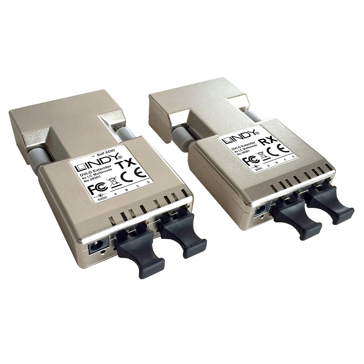 Lindy 500M Glasfaser DVI-D Single Extender, Glasfaser, bis 500 m