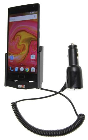 Brodit Kfz-Ladehalterung – Auto, Zigarettenanzünder – USB – für OnePlus 2 – Schwarz