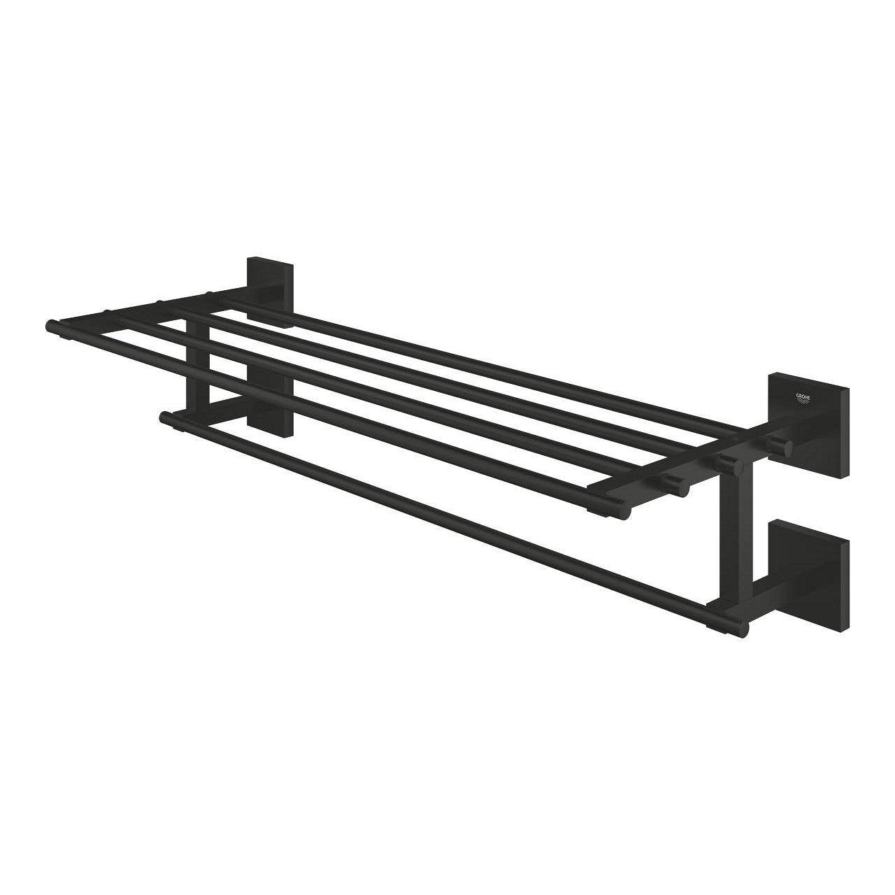 GROHE Handtuchhalter Start Cube – 60×33,3 cm, Metall, zum Schrauben, Schwarz